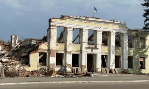 乌克兰损坏的建筑物