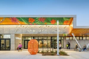 exterior of Midland Library